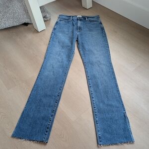 Favorite Daughter Valentina Tower Super High Rise Cigarette Jeans Size 30 Slit